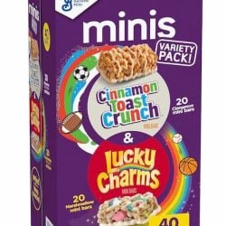 General Mills Lucky Charms and Cinnamon Toast Crunch Minis Treat Bars Variety Pack 40 Ct
